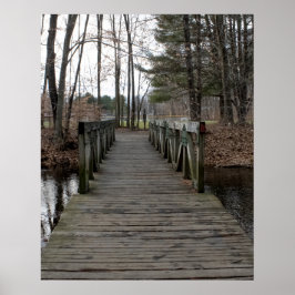 Poster Wooden Footbridge