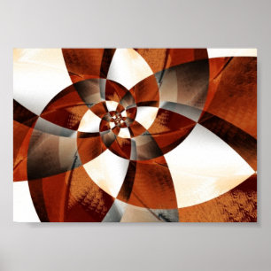 Poster Wooden Spiral
