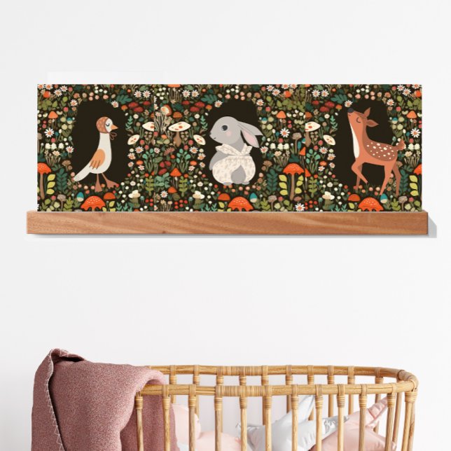 Poster Woodland Animal Boho Floral Triptych (Criador carregado)