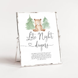 Poster Woodland Bear Woodland fralda