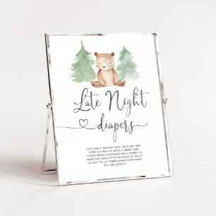 Poster Woodland Bear Woodland fralda