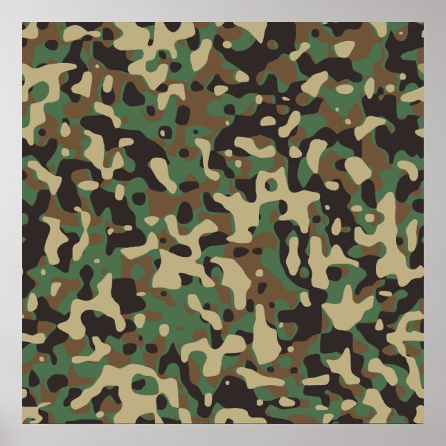 Poster Woodland Camo (Frente)