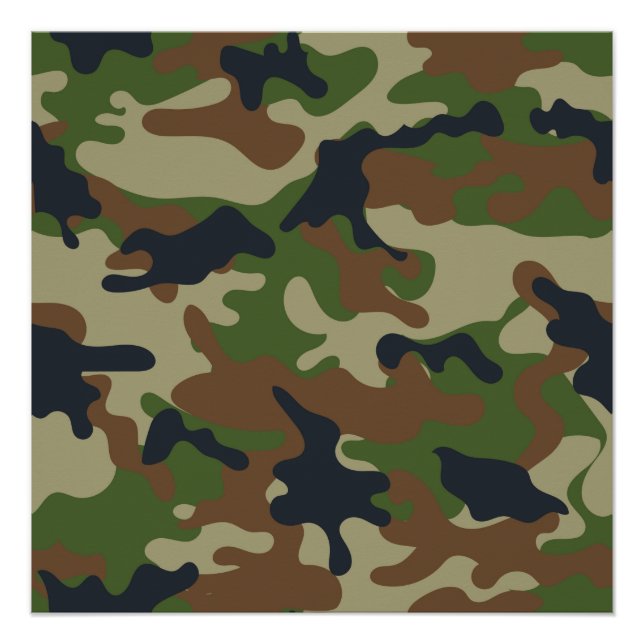 Póster Woodland Camo (Frente)