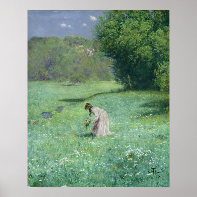 Póster Woodland Meadow, 1876 (Frente)