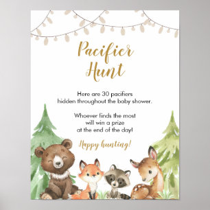 Poster Woodland Pacifier Hunt