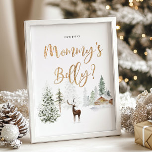 Poster Woodland, qual é o tamanho do jogo de barriga de 