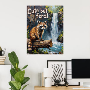 Poster Woodland Whimsy: Raccoon por Falls