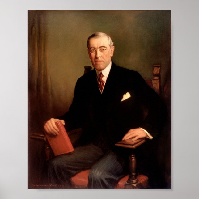 Poster Woodrow Wilson Retrato Presidencial (Frente)