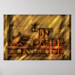 Poster Woodworker - ferramentas de funcionamento de