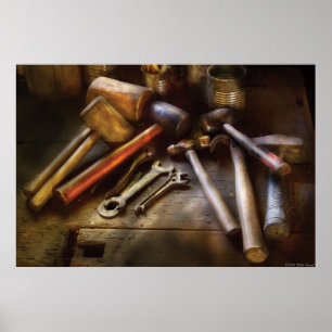 Póster Woodworker - uma coleção dos martelos
