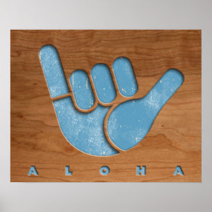 Poster Woody Aloha Shaka