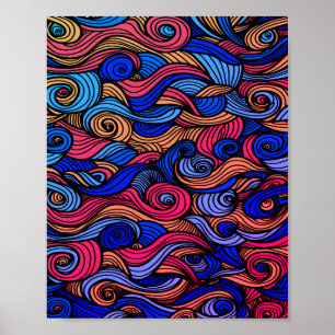 Poster Wool Topped paisley