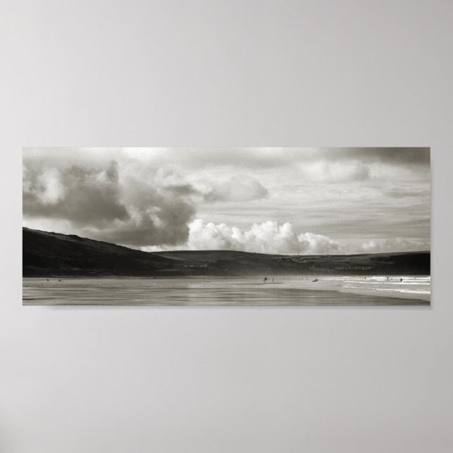 Poster Woolacombe Beach, Devon, Reino Unido (Frente)