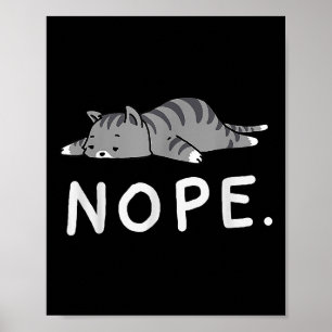 Poster Woot Nope Cat