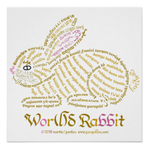 Póster Wor(l)d Rabbit Poster