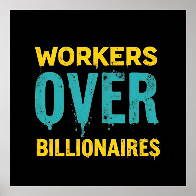 Poster Workers Over Billionaires: Power to the People HD (Frente)