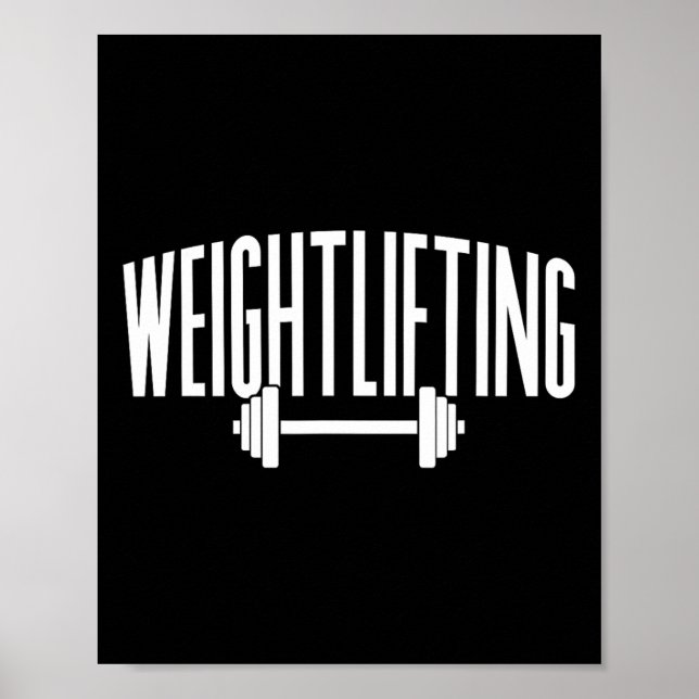 Poster Workout de elevação de peso com elevação de gesso (Frente)