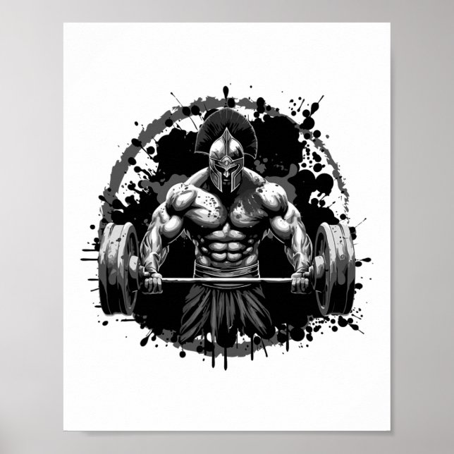 Poster Workout Dream Style Inc Spartan Bodybuilding Gladi (Frente)