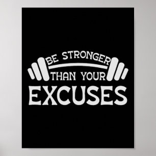 Poster Workout Motivacional E Citação De Gym W