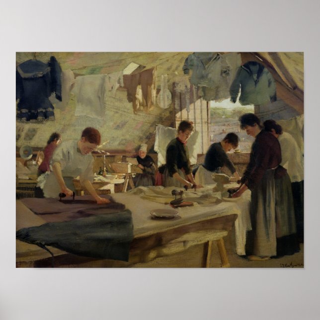 Poster Workshop sobre lapidação em Trouville, 1888 (Frente)