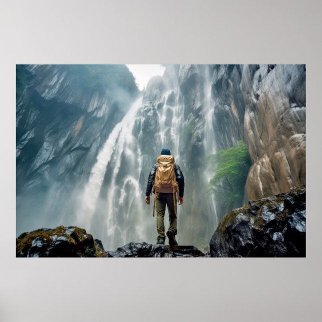 Poster World Challenge Outdoor Adventure Explore a Nature (Frente)