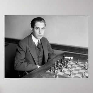 Poster World Champion Chess Player, 1915