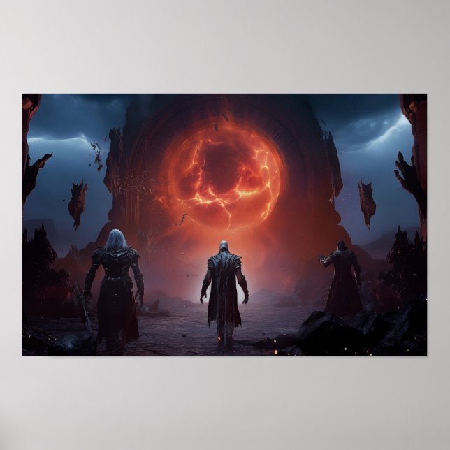 Poster World Of Warcraft - Elf Escuro - Ventilador fabric (Frente)