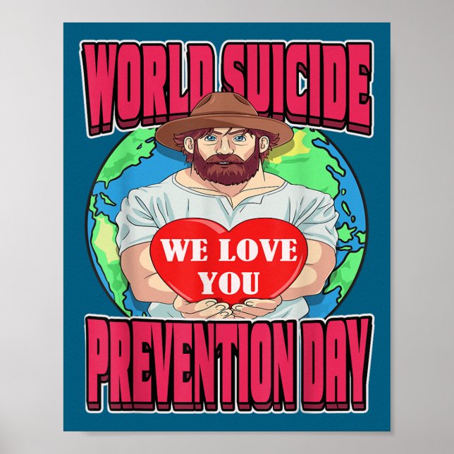 Poster World Suicide Prevention Day Motivational Dad Sept (Frente)