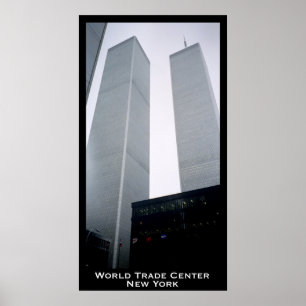 Póster World Trade Center, Torres Gêmeas, Nova Iorque