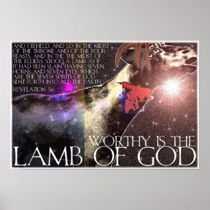 Póster Worthy is the Lamb