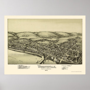 Poster Wright tsville, PA Panorâmica - 1894
