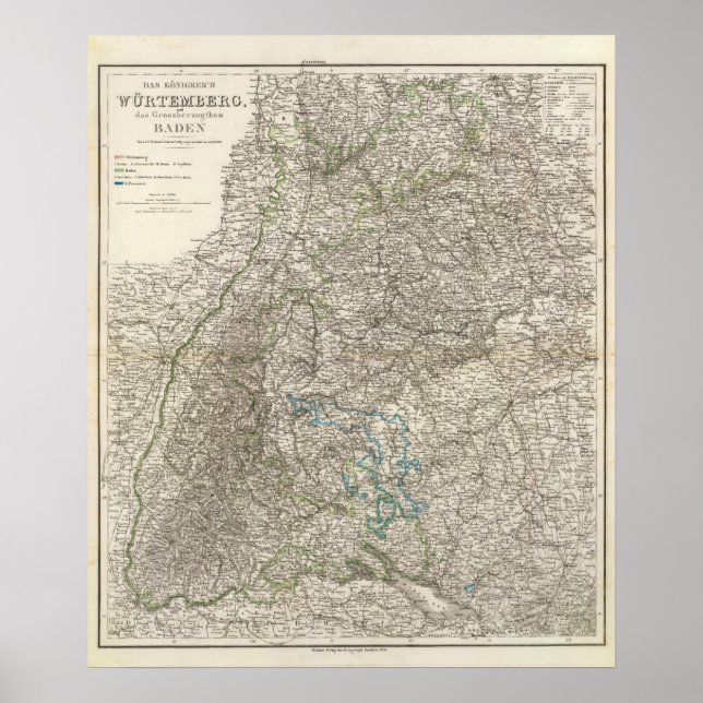 Póster Wurtemberg, Baden (Frente)