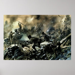 Poster WW1 Batalha Francesa de Verdun