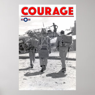 Poster WW2 COURAGE - Tripulação do Vingador TBF