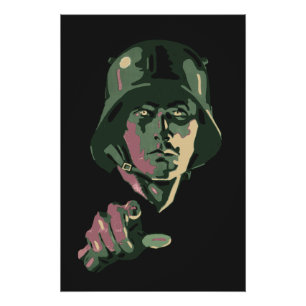 Póster WW2 German Soldier