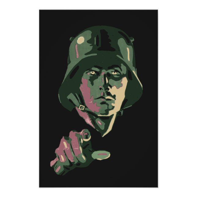 Póster WW2 German Soldier (Frente)