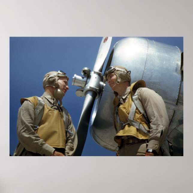 Póster WW2 Marine Corps Aviation (Frente)