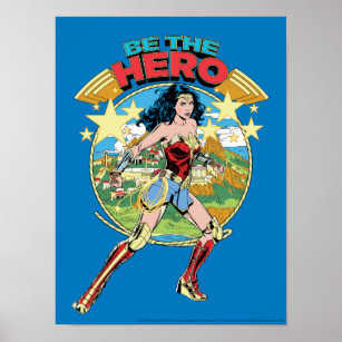 Poster WW84   Themyscira Wonder Woman Retro Comic Art