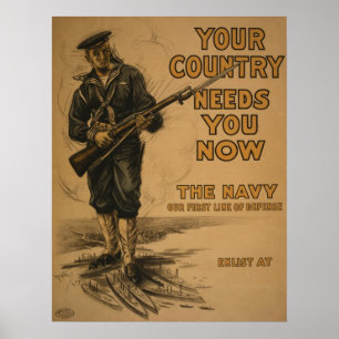 Poster WW eu seu país preciso-o