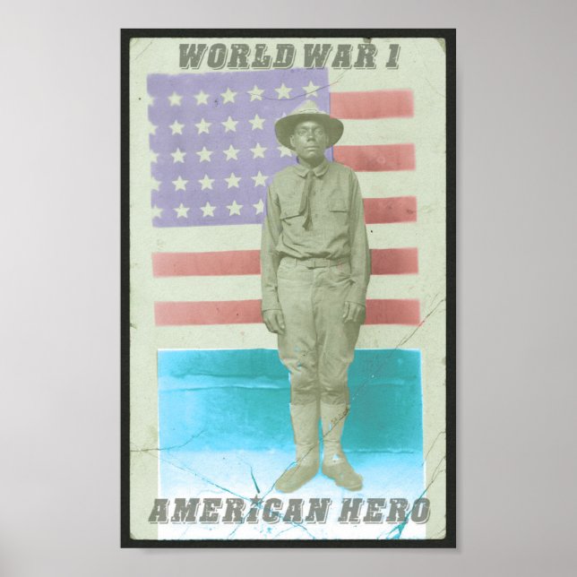 POSTER WWI - HERO AMERICANO (Frente)