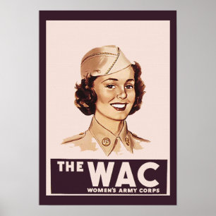 Poster WWII bonito WAC