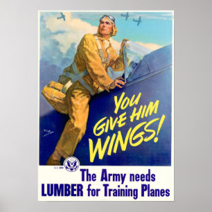 Poster WWII, Dás-Lhe Asas!