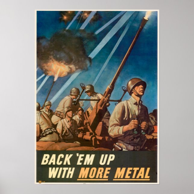 Poster WWII Devolve-Os Com Mais Metal (Frente)