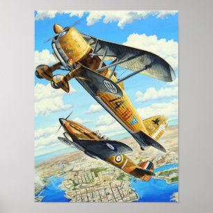 PÓSTER WWII FIAT CR.42