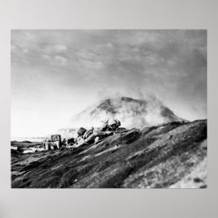 Póster WWII Marines on Iwo Jima Beachhead