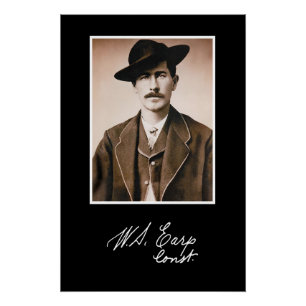 Póster Wyatt Earp Constable em seu primeiro lugar