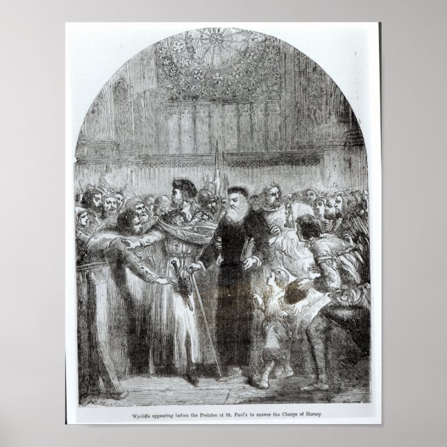 Poster Wycliffe aparecendo antes dos Preles (Frente)