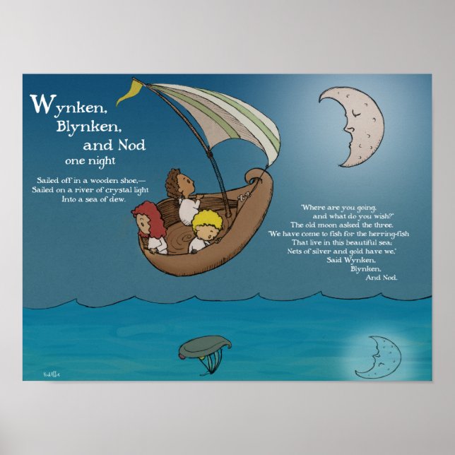 Poster Wynken, Blynken e Nod (Frente)