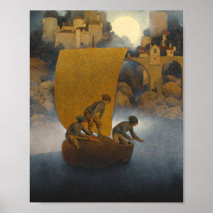 Poster Wynken Blynken E Nod De Maxfield Parrish 1902