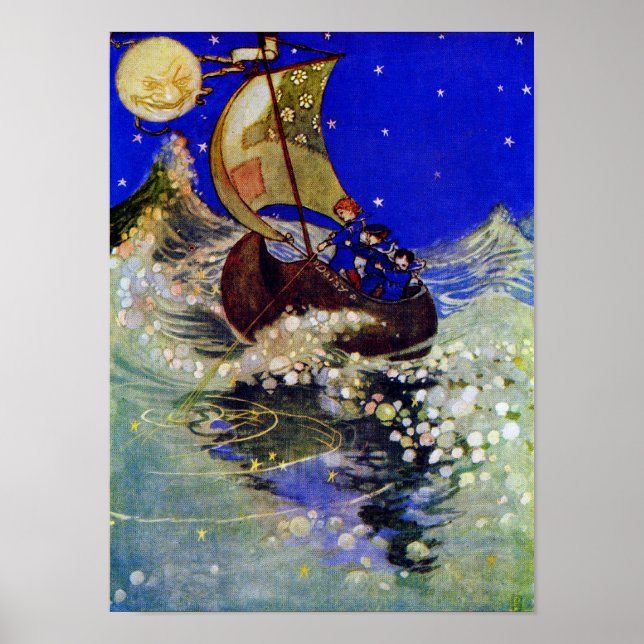 Poster Wynken Blynken e Nod Pogany Fine Art (Frente)